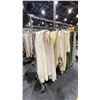 Image 1 : MOBILE CLOTHING RACK WITH ASSORTED SET DEC WARDROBE- ASSORTED DRAPES