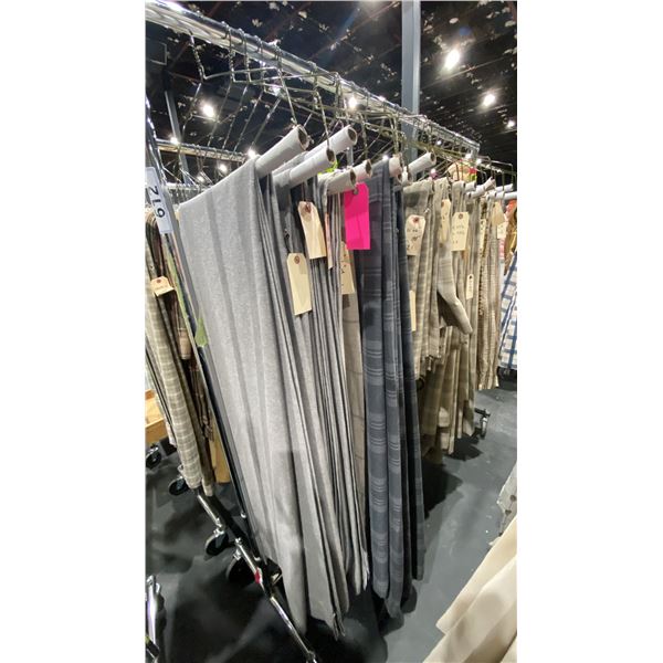 MOBILE CLOTHING RACK WITH ASSORTED SET DEC WARDROBE- ASSORTED DRAPES