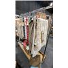 Image 2 : MOBILE CLOTHING RACK WITH ASSORTED SET DEC WARDROBE- ASSORTED TABLE COVERS