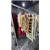 Image 1 : MOBILE CLOTHING RACK WITH ASSORTED SET DEC WARDROBE- ASSORTED TABLE RUNNERS