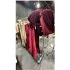 Image 2 : MOBILE CLOTHING RACK WITH ASSORTED SET DEC WARDROBE- ASSORTED DRAPES