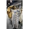 Image 1 : MOBILE CLOTHING RACK WITH ASSORTED SET DEC WARDROBE- ASSORTED DRAPES