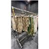 Image 2 : MOBILE CLOTHING RACK WITH ASSORTED SET DEC WARDROBE- ASSORTED DRAPES