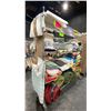 Image 2 : CONTENTS OF ROLLING RACK - ASSORTED TOWELS, BATHMATS AND SLEEPING BAGS