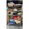 Image 2 : CONTENTS OF ROLLING RACK - ASSORTED THROW BLANKETS