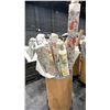 Image 2 : CARDBOARD BARREL OF ASSORTED LARGE FABRIC ROLLS *ROLLING PEDESTAL NOT INCLUDED*