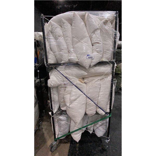 CONTENTS OF RACK- ASSORTED THROW PILLOW INSERTS *RACK NOT INCLUDED*