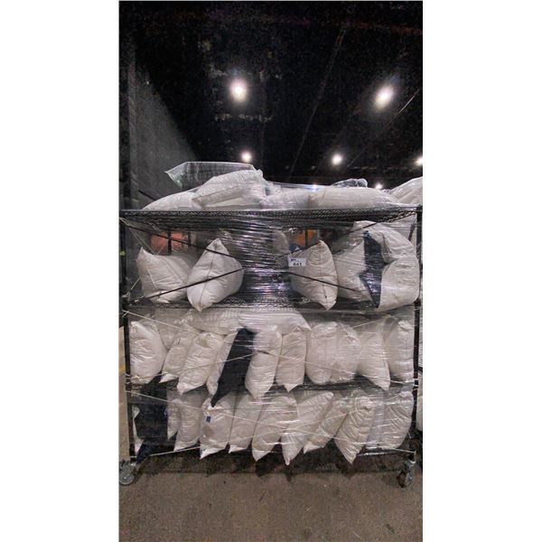 CONTENTS OF RACK- ASSORTED THROW PILLOW INSERTS *RACK NOT INCLUDED*