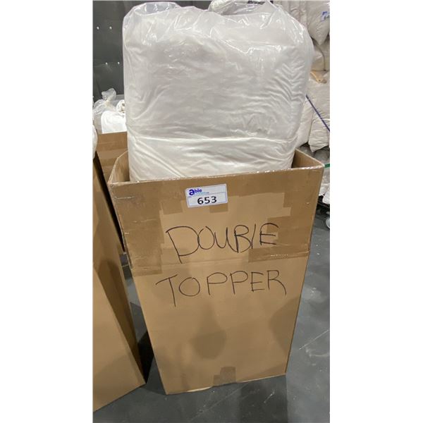 2 DOUBLE SIZE TOPPERS