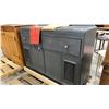 Image 2 : PAINTED GREY ANTIQUE BUFFET CABINET