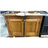 Image 1 : ANTIQUE PINE 2 DOOR CUPBOARD