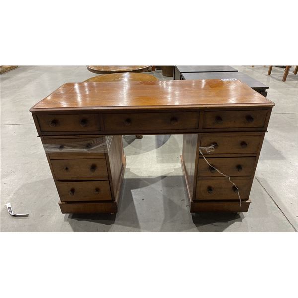 9 DRAWER ANTIQUE WRITING DESK
