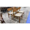 Image 3 : SET OF 4 MCM DANISH TEAK DINING CHAIRS