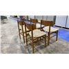 Image 4 : SET OF 4 MCM DANISH TEAK DINING CHAIRS