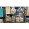 Image 2 : CONTENTS OF RACK- HOSE, WATERING CANS, BIRD NETTING, BAMBOO, SPRAYERS & MORE