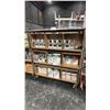 Image 1 : 4 TIER MOBILE SHELVING RACK WITH ASSORTED DOOR KNOBS