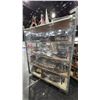Image 1 : MOBILE RACK WITH ASSORTED SHOP CONTENTS- JACK STANDS, ASSORTED PARTS & TOOLS