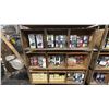 Image 1 : 4 TIER MOBILE SHELVING RACK WITH ASSORTED DOOR KNOBS