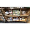 Image 3 : 4 TIER MOBILE SHELVING RACK WITH ASSORTED DOOR KNOBS