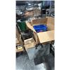 Image 1 : 3 BOXES OF ASSORTED ITEMS- CRAB TRAPS, AIR LINES, POWER TOOLS, ECO FLOW SOLAR PANEL & JERRY CANS