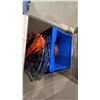 Image 2 : 3 BOXES OF ASSORTED ITEMS- CRAB TRAPS, AIR LINES, POWER TOOLS, ECO FLOW SOLAR PANEL & JERRY CANS