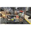 Image 3 : CONTENTS OF MOBILE RACK- ASSORTED SHOP SUPPLIES, WORK GLOVES, LAUNDRY SOAP, HI-VIS VESTS, TOOLS &