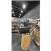 Image 2 : CARDBOARD BARREL OF ASSORTED RAKES, SHOVELS & GARDEN TOOLS