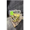 Image 4 : YELLOW METAL PATIO TABLE WITH 6 CHAIRS