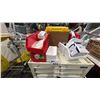 Image 2 : 2 GLOBAL INDUSTRIES HOSPITAL SUPPLY CARTS WITH ASSORTED HOSPITAL SET DEC ITEMS