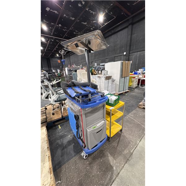 HOSPITAL SUPPLY CART, 3 TIER ROLLING CART AND OTHER MEDICAL SET DEC SUPPLIES