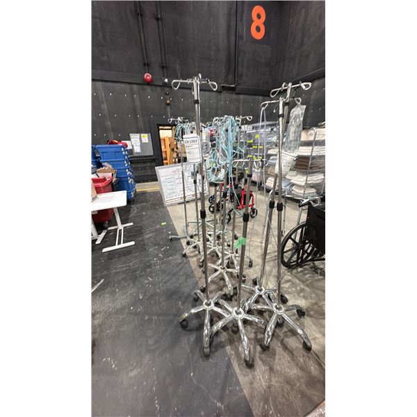 12 ROLLING INFUSION STANDS