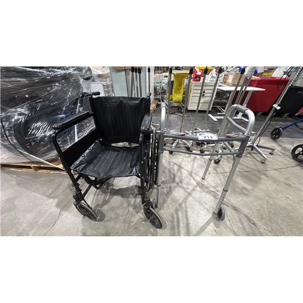 WHEELCHAIR AND WALKER