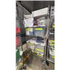 Image 1 : CONTENTS OF ROLLING RACK - SET DEC PILL BOTTLES, BLOOD BAG TRAYS AND OTHER HOSPITAL SET DEC ITEMS