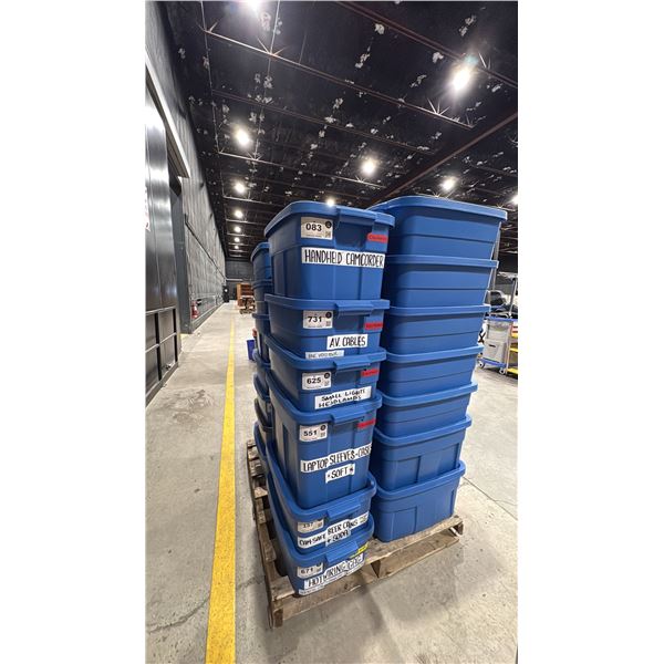 PALLET OF CHARGING CABLES, AV CABLES, HEADPHONES AND OTHER ASSORTED SET DEC ELECTRONICS