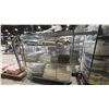 Image 1 : CONTENTS OF ROLLING RACK - HOSPITAL BEDSHEETS AND BLANKETS AND ASSORTED CRUTCHES