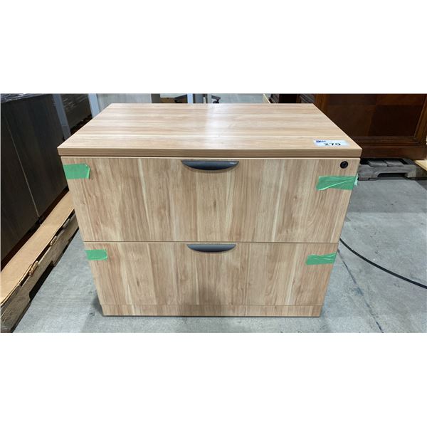 2 DRAWER OFFICE LATERAL FILING CABINET (NATURAL)