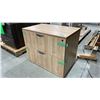 Image 2 : 2 DRAWER OFFICE LATERAL FILING CABINET (NATURAL)