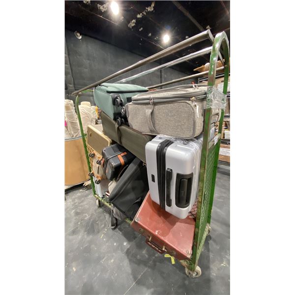 LARGE ASSORTMENT OF LUGGAGE BAGS