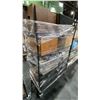 Image 2 : CONTENTS OF ROLLING RACK - ASSORTED DRUMS, SPEAKERS & MICROPHONES