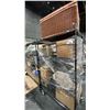 Image 1 : CONTENTS OF ROLLING RACK - ASSORTED BASKETS, SHELVES AND HOME DECOR