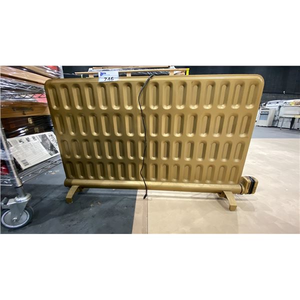 GOLD COLOURED ELECTRIC OIL HEATER