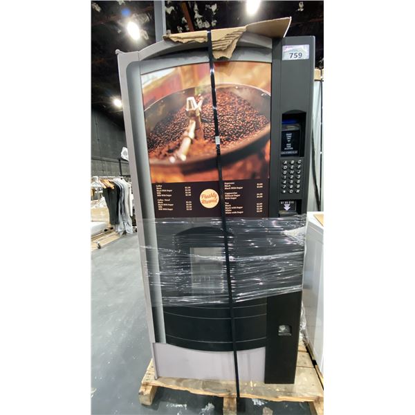 HOT BEVERAGE VENDING MACHINE *UNKNOWN IF PROP ITEM- PLUG NEEDS REPLACEMENT*