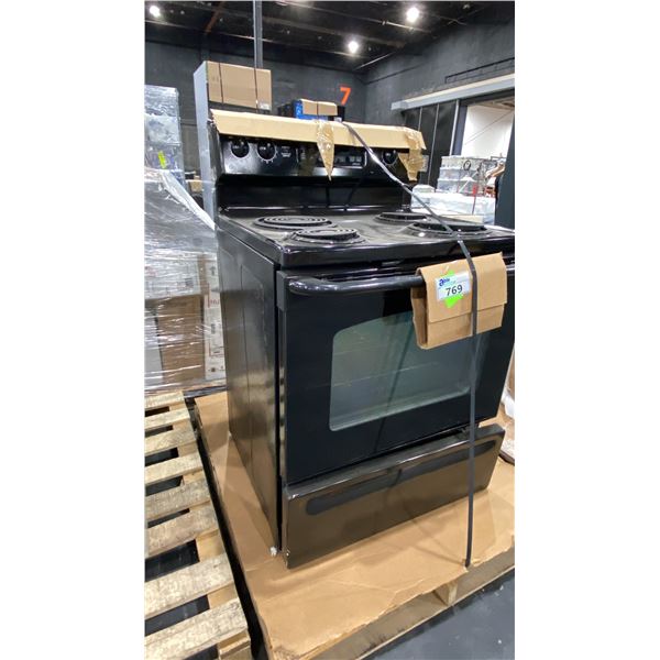 G.E BLACK ELECTRIC COIL STOVE