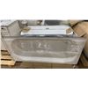 Image 1 : PALLET OF 2 BATHTUBS- 1 FREESTANDING, 1 ALCOVE TUB