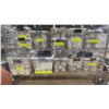 Image 2 : ROLLING RACK WITH ASSORTED DISHWARE