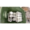 Image 3 : ROLLING METAL CART WITH PLASTIC BINS