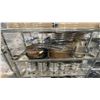Image 3 : ROLLING RACK WITH ASSORTED COLANDERS, ICE BUCKETS, COFFEE MAKER AND OTHER DINER RELATED ITEMS