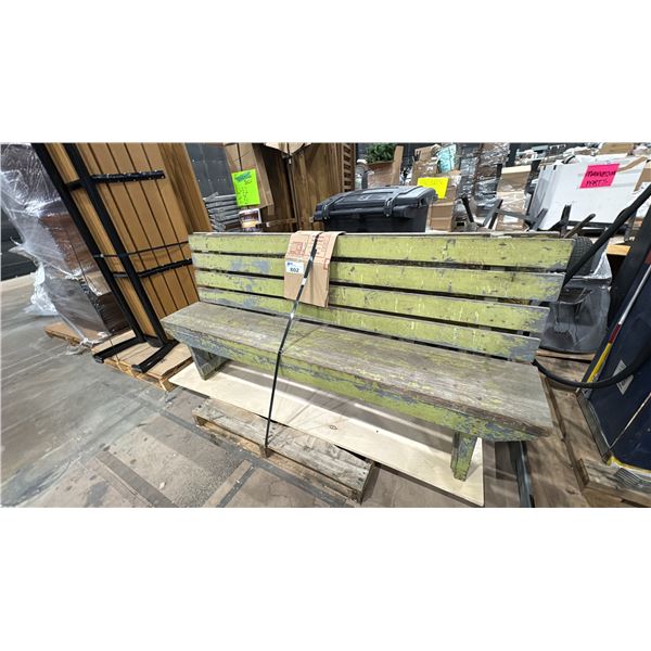 PAIR OF RUSTIC WOODEN BENCHES