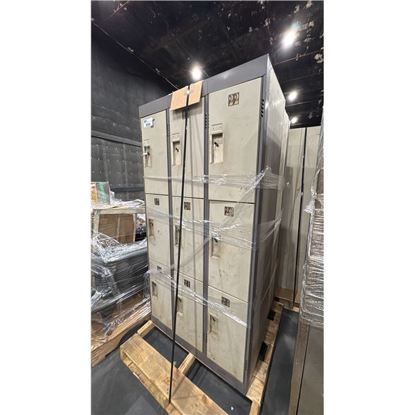 PALLET OF 2 SETS OF LOCKERS
