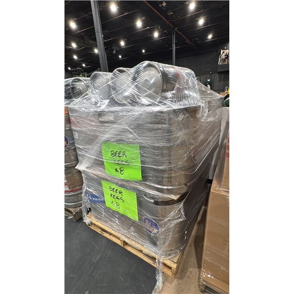 PALLET OF ASSORTED BEER KEGS